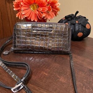 Brighton Cher Patent Leather Wallet with strap